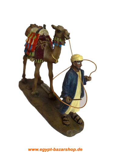 Ägyptische Figur Kamel mit Führer