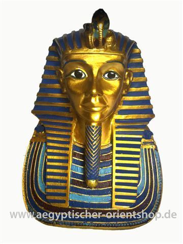 Büste Pharao Tutanchamun. 22 cm.