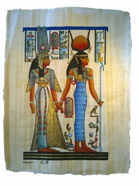 Isis begleitet Königin Nefertari