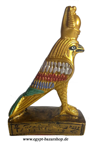 Ägyptische Figur Horus als Falke.