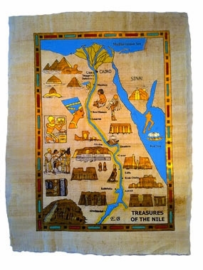 LandKarte von Ägypten, der Nil