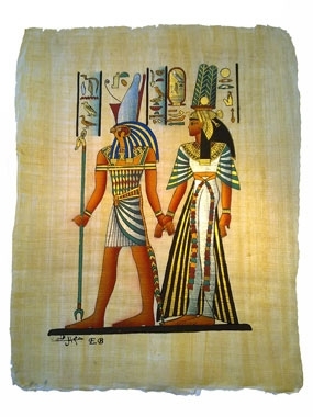 Papyrus Horus geleitet Königin Nefertari