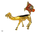 Kamel Sinai. Deko-Figur in Farbe Gold-mattglanz