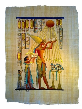 Papyrus Achnaton, die Sonnenscheibe