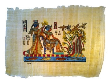 Ägyptischer Papyrus Königliche Umgebung